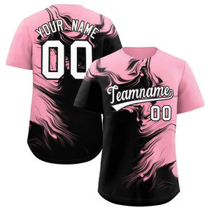 Venta al por mayor 100% poliéster secado rápido malla béisbol Softball Jersey personalizado sublimado Jerseys con material transpirable - Product Image 5