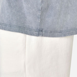 เสื้อยืดโอเวอร์ไซส์ชายและหญิงผ้า100% คอตตอนผ้าถักลายกราฟิกแบบแห้งเร็วออกแบบได้ตามต้องการสำหรับผู้ชาย - Product Image 6