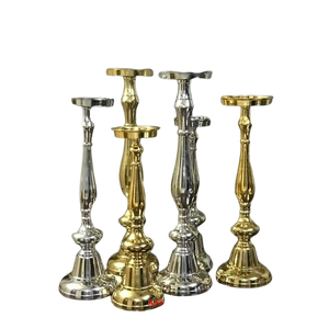 เชิงเทียนทีไลท์ชุบทองและเงินชุดเชิงเทียน6ชิ้นดีไซน์ไม่ซ้ำใครตกแต่งโต๊ะแบบแฮนด์เมด - Product Image 1