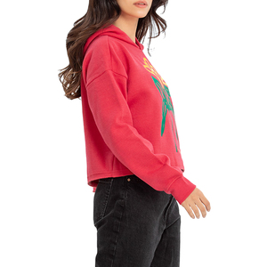 Vente en gros de pulls à capuche pour femmes coupe ajustée sweats à capuche confortables et respirants couleur unie sweats à capuche personnalisés pour femmes - Product Image 3