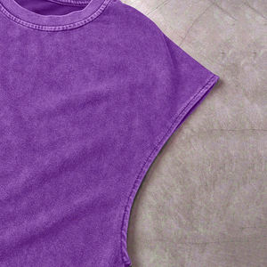 Camiseta sin mangas para hombre de gran oferta personalizada 100% algodón informal de talla grande camiseta sin mangas al por mayor moda High Street Fitness chaleco - Product Image 5