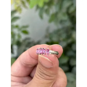 Anillo de Plata 925 con Zafiro Natural, Ajustable, Joyería Fina con Encanto y Piedra Preciosa, Regalo para Ocasiones Especiales, Anillo con Forma de Número y Animal - Product Image 3