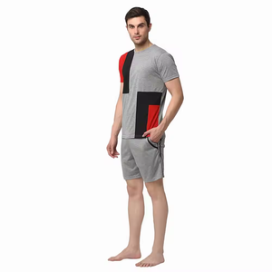 Conjunto de Ropa Deportiva para Hombre, Camiseta y Pantalones Cortos Deportivos, Ropa Deportiva de Verano para Mujer, Camiseta Informal 100% Algodón con Pantalones Cortos - Product Image 1