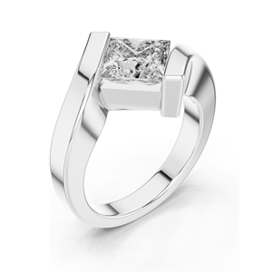 Anillo de Diamantes de Laboratorio de 2 Quilates para Mujer, Claridad VVS-VS EF, Oro de 18 Quilates, 14 Quilates, 10 Quilates y Plata 925, Oro Rosa, Amarillo, Blanco y Moissanita - Product Image 6