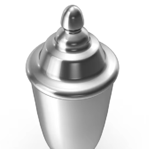 Aluminum Silver Classic Modern Design Eco-Friendly Biodegradable Cremation Urn for Adult Baby and Pet <b>Memorial</b> Ashes - Product Image 1