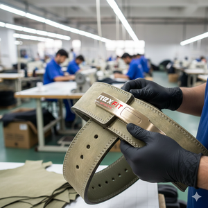 Ceinture de musculation professionnelle en cuir Rexfit Sports pour le soutien pendant la musculation et l'entraînement en force - Product Image 5