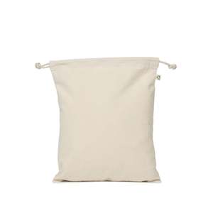 Medium Natural Calico <b>Drawstring</b> Bag by Ecobags for Gift Giving - Product Image 1