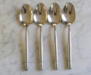 Cuillères en acier inoxydable personnalisées, couverts brillants pour hôtel, décoration de la maison avec étui poli miroir, élégant et durable - Product Image 6