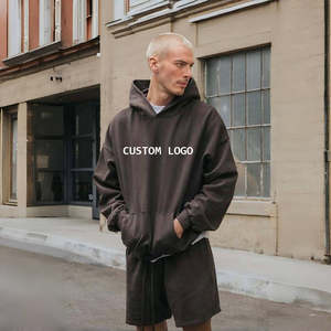 Sudaderas con capucha de poliéster al por mayor 300 GSM Sudaderas de peso pesado Precio de fábrica Sudaderas cálidas suaves y cómodas de primera calidad - Product Image 2