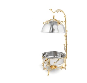 5L Rectangular Stainless Steel Glass Floral Chafing <b>Dish</b> And Food Buffets For Wedding Banquets Parties Hotel Catering Equipment - Product Image 1