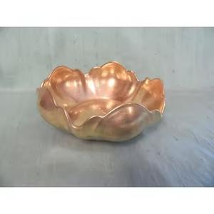 Bol de service rond en cuivre de qualité supérieure, design unique avec du cuivre pour les fruits et les bonbons - Product Image 5