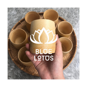 Taza de bambú vietnamita de ALTA CALIDAD Hecha a mano, respetuosa con el medio ambiente, reutilizable, disponible a granel - Product Image 1