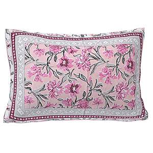 Juego de 6 Piezas de Ropa de Cama King Size, 100% Algodón, Diseño Floral Rosa, 1 Sábana Individual con 1 Funda de Almohada, 180 Hilos (BSB1094) - Product Image 2