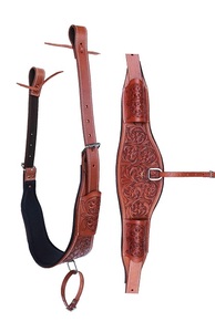 Circunferencia trasera de flanco de caballo occidental de cuero Premium personalizable para ropa Ecuestre para equitación occidental - Product Image 2