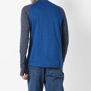 T-shirt à manches longues raglan léger pour homme, logo personnalisé, t-shirt à manches longues raglan pour homme, t-shirt de baseball à manches longues raglan - Product Image 4