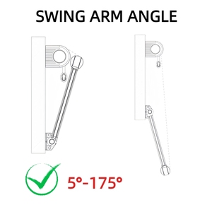 <span class=keywords><strong>Toldo</strong></span> Retráctil de Brazo Oscilante para Exteriores, Fácil de Instalar, Eléctrico, para Cafeterías - Product Image 3