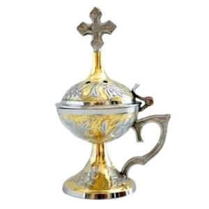 Quemador de Incienso de Latón Puro de Alta Calidad con Grabado y Acabado Pulido, Quemador de Lobán Tradicional de Latón Vintage para Decoración del Hogar - Product Image 2