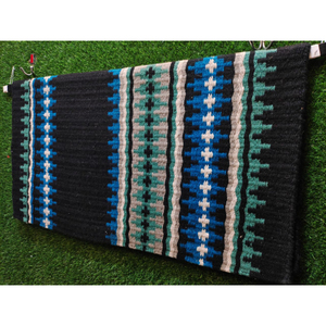 Western Show Horse Saddle Blanket Diseño de Nueva Zelanda Manta de sillín de lana hecha a mano Top Wool Saddle Pad Size - Product Image 4