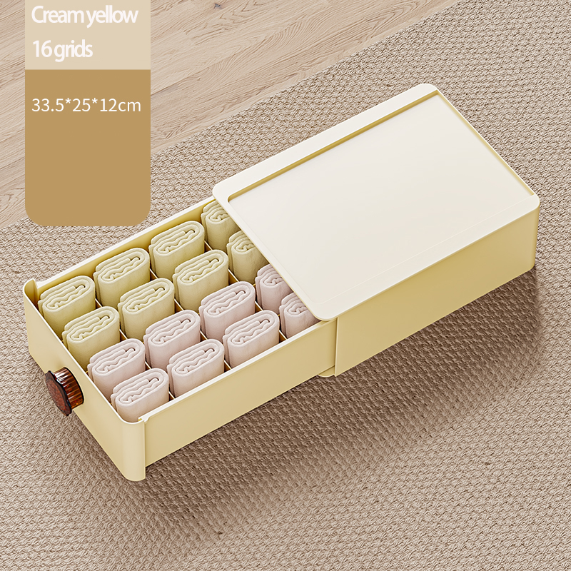 Cream yellow-16 grids
