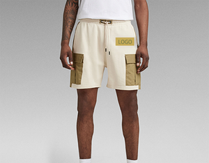 Pantalones cortos de algodón de verano con dos bolsillos de marca personalizada OEM, pantalones cortos unisex transpirables de alta calidad, novedad - Product Image 4