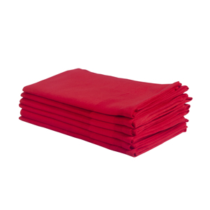 Set of 6 Quick-Dry Woven Napkins Solid Recycled Cotton Sateen Sustainable <b>Kitchen</b> <b>Towels</b> - Product Image 2