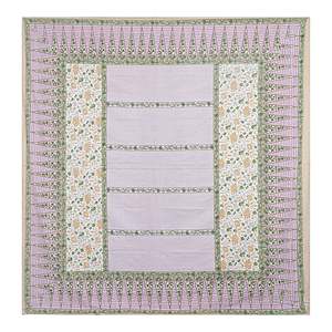 Green Floral Print 240 TC 100% Cotton Double Bed <b>Sheet</b> Set with 2 Pillow Covers <b>King</b> <b>Size</b> 3pc & 4pc Options Available (SHKV1034) - Product Image 4