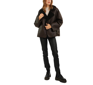 Chaquetas cortas de moda de lujo de alta calidad para otoño y primavera, ropa de invierno para mujer, chaqueta de cuero transpirable para mujer con precio barato - Product Image 3