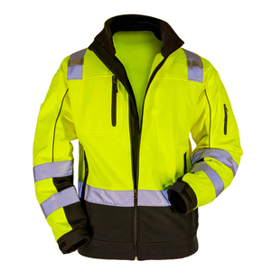 Chaqueta Softshell de Buena Calidad, Ropa de Trabajo para Hombre, Chaqueta Softshell de Alta Visibilidad - Product Image 4