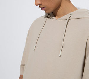 Ropa de calle personalizada Peso pesado 100% Algodón Cuello redondo Jersey de gran tamaño Sudaderas con capucha de invierno Sudadera para hombres - Product Image 3