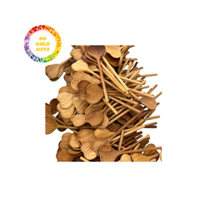 Cuillère en bois d'acacia naturel durable, sans danger pour les aliments, ustensiles de cuisine résistants à la chaleur, idéale pour les ustensiles de cuisine antiadhésifs - Product Image 6