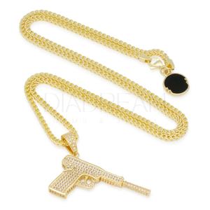 Chaîne cubaine en argent sterling 925 avec pendentif chaîne en diamant cultivé en laboratoire Pièce de bijou élégante et écologique intemporelle - Product Image 2