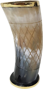 Verre à vin en corne d'ours Vinning, écologique, fait à la main, forme naturelle moderne, avec impression de logo personnalisé - Product Image 2