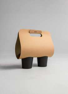 Gobelet en papier personnalisé à emporter boisson chaude artisanale thé kraft jetable porte-café porte-gobelet en papier - Product Image 2