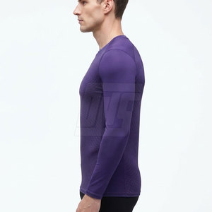 Lightweight <b>Compression</b> <b>Shirts</b> <b>Men</b> Breathable Long Sleeve Running Training Fitness Workout Athletic Sports Performance Wear - Product Image 4