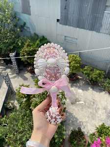 Pequeño Seashell Hand Mirror DIY Flower Pearl Muchos diseños personalizados listos para enviar - Product Image 4