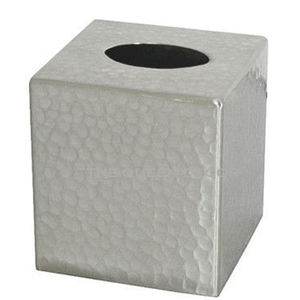 Boîte à mouchoirs en acier inoxydable martelé cuisine salle à manger table décorative pour la gestion de l'accueil nouveau produit - Product Image 1