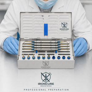 Kit de 14 piezas para elevación de senos dentales, elevadores, fresas y topeadores de brocas con estuche metálico para instrumentos - Product Image 3