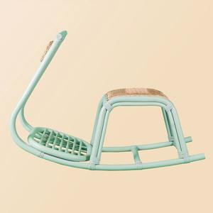 Silla Mecedora de Ratán Natural para Niños, Asiento Mecedor de Mimbre Hecho a Mano, Silla Mecedora de Ratán para Niños Pequeños, Silla de Ratán para Cuarto de Juegos - Product Image 2