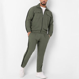 Chándales de hombre con cremallera de material transpirable 100%/chándales de entrenamiento de gimnasio de alta resistencia para hombre a la venta - Product Image 1
