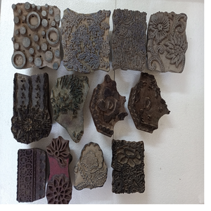 Custom Made Old Look Wooden <b>Printing</b> <b>Blocks</b> Obtained From Textile Mills Ideal for Textile <b>Printing</b> - Product Image 1
