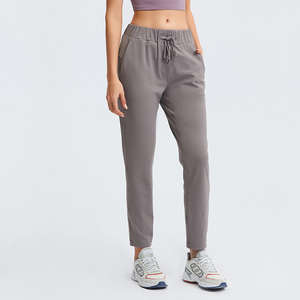 Nouveau pantalon de jogging d'hiver pour femme, coupe droite ample, taille plate, avec cordon de serrage, haute qualité, décontracté, pour le yoga, la course et l'entraînement, avec poches - Product Image 6