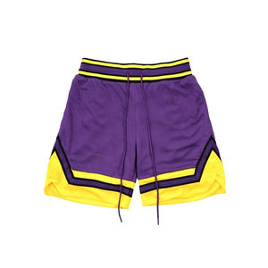 BSCI vente en gros shorts de sport pour hommes en maille respirante coton solide Logo impression par sublimation motif d'équipe de basket-ball grande taille - Product Image 5