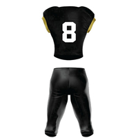Ensemble de maillots de football américain unisexe grande taille, haute qualité, respirant, séchage rapide, antibactérien, anti-UV, uniforme sportif personnalisé