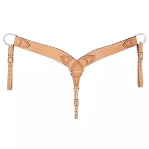 Produits Western Horse personnalisables d'exportation directe collier de poitrine de déclenchement raccords en cuir de vachette lourd bas équestre - Product Image 4