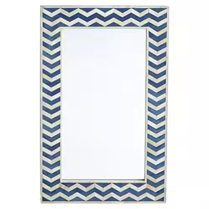 Handcrafted Modern <b>Wall</b> <b>Mirror</b> & <b>Wall</b> Decor Ideal for Living Room or Office Luxury Bone Inlay by crescent crafts - Product Image 1