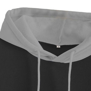 Vente en gros de pulls épais haut de gamme pour hommes, sweats à capuche raglan bicolores personnalisés de haute qualité pour hommes, 100% coton - Product Image 3