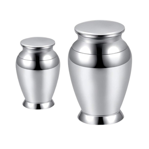 Precio al por mayor Aluminio Metal Cenizas Urnas Cremación OEM Personalizado Funeral Memorial Urna Suministros DE LA India - Product Image 2