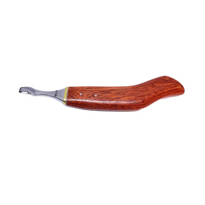 Mango de madera con logotipo personalizado, cuchillo de bucle pequeño, recorte de precisión para animales, cascos, calidad quirúrgica, agarre fácil - Product Image 6