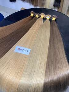 Punta plana preadherida queratina cabello humano precio al por mayor crudo vietnamita 100 gramos extensiones de cabello recto - Product Image 3