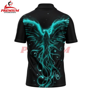 Chemises polo en gros, design personnalisé, chemise polo vierge, logo de sublimation, chemise polo - Product Image 2